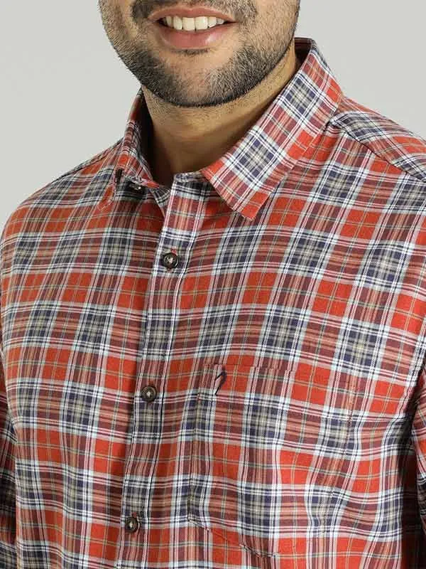 Men Checked Full Sleeve Cotton Shirt