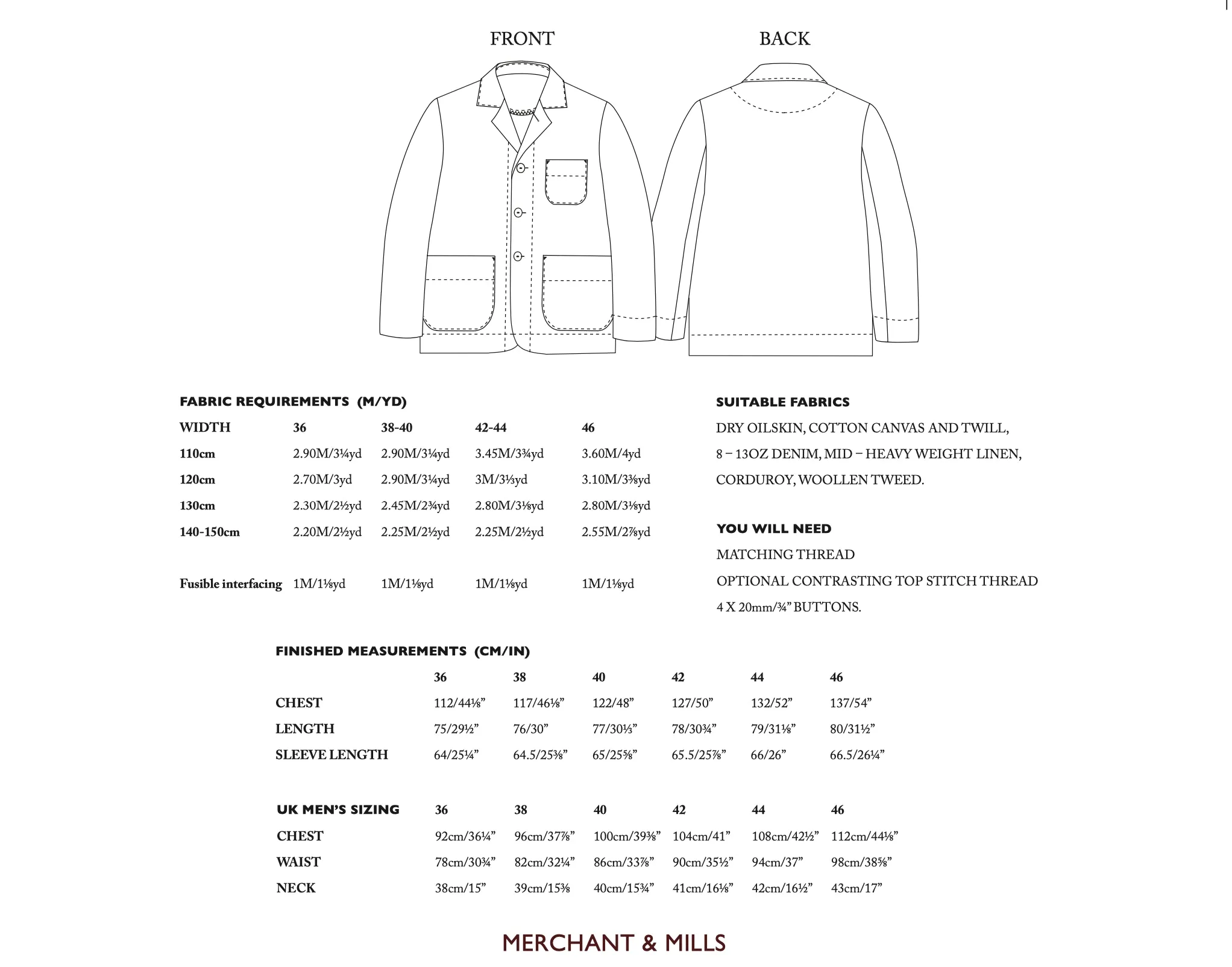 Merchant   Mills - Foreman Jacket