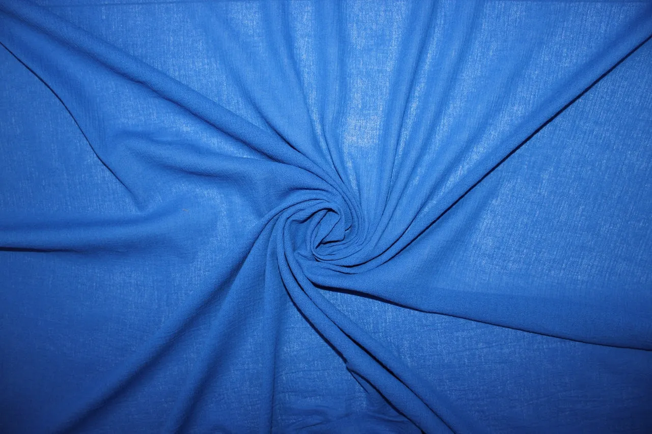 NY Designer Cotton Gauze - Azure