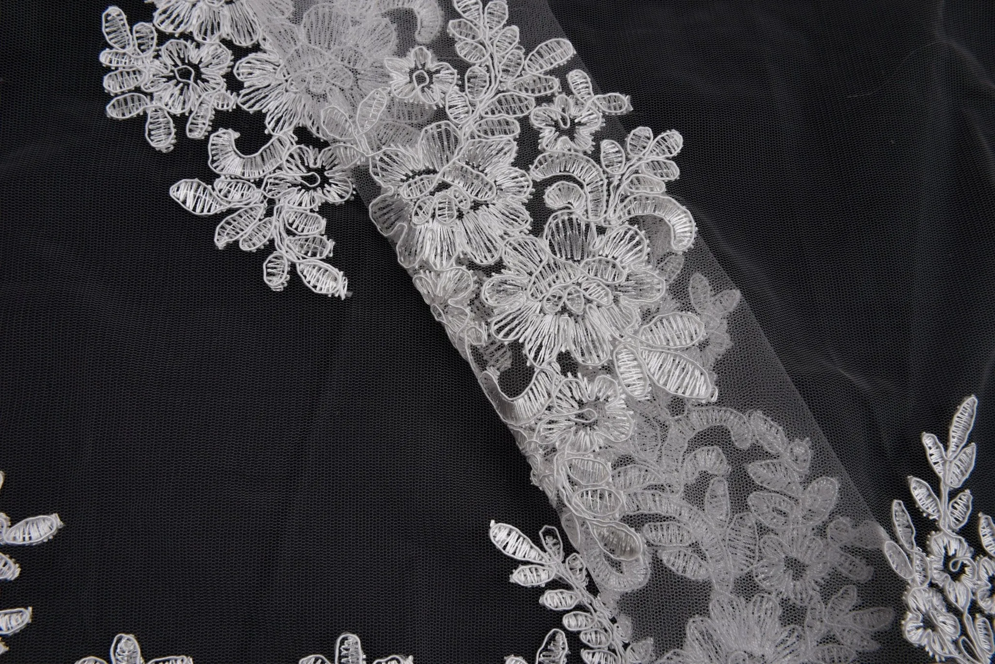 Nylon Mesh Bridal Wear  Embroidery Fabric - GK- 6606/22