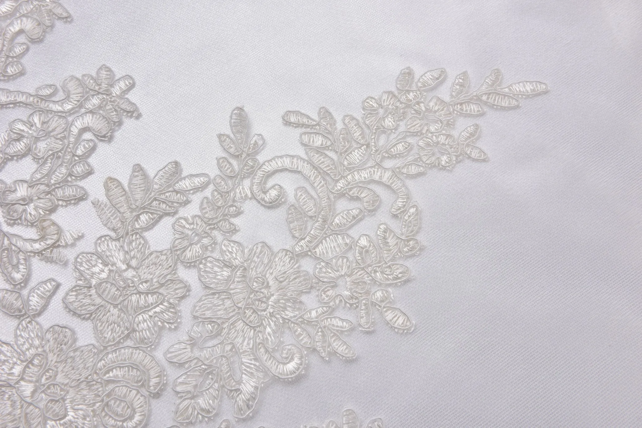 Nylon Mesh Bridal Wear  Embroidery Fabric - GK- 6606/22