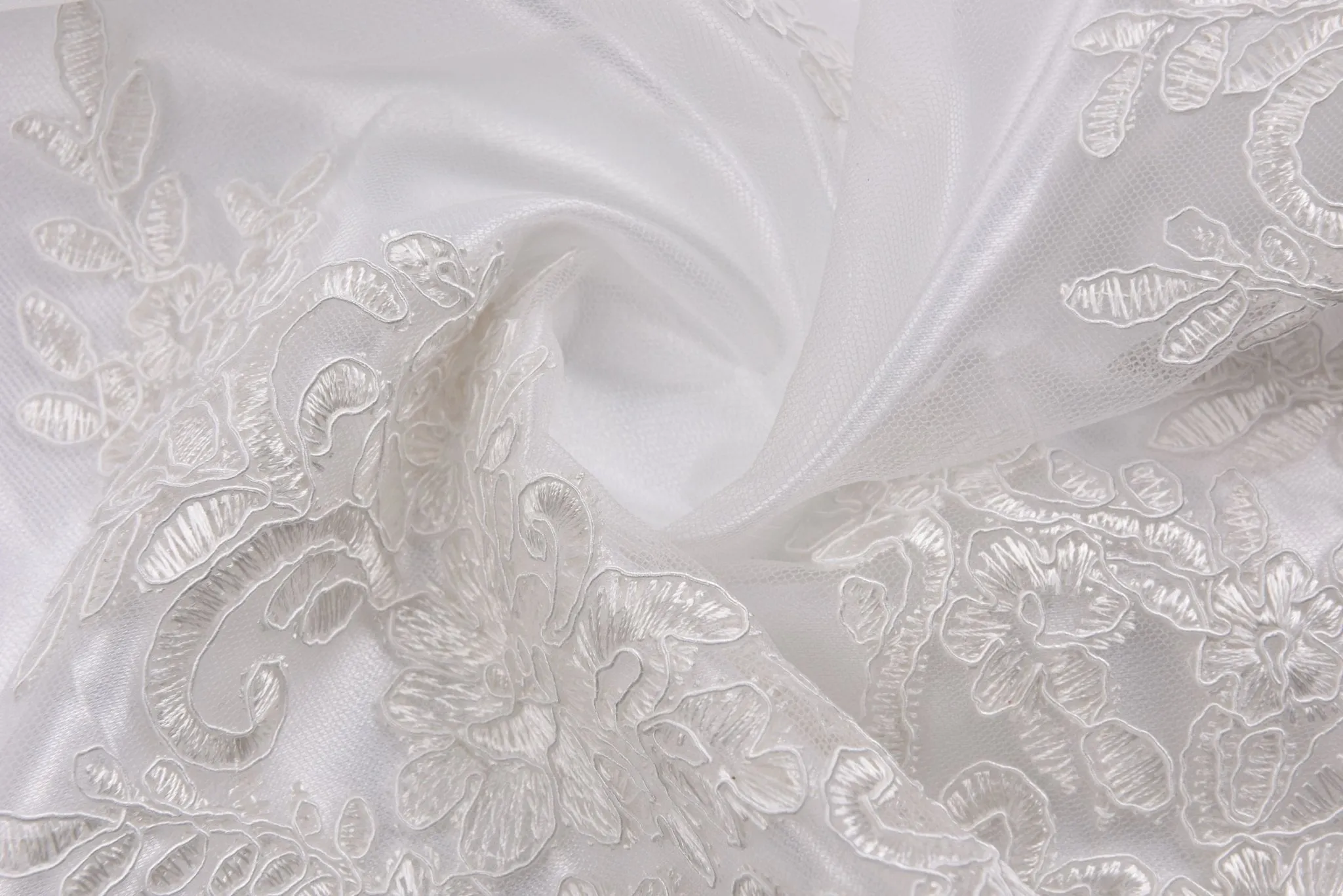 Nylon Mesh Bridal Wear  Embroidery Fabric - GK- 6606/22