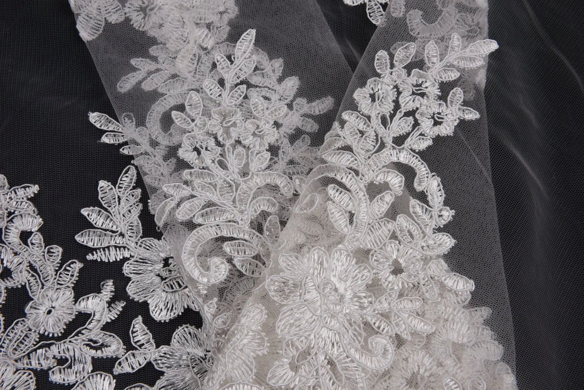 Nylon Mesh Bridal Wear  Embroidery Fabric - GK- 6606/22