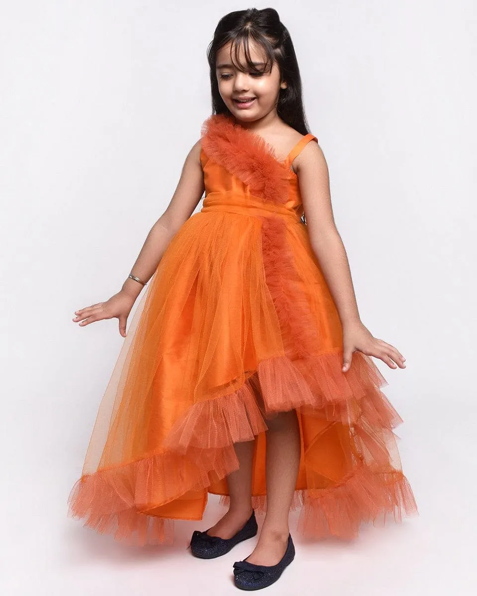 Orange Dual Shade gown