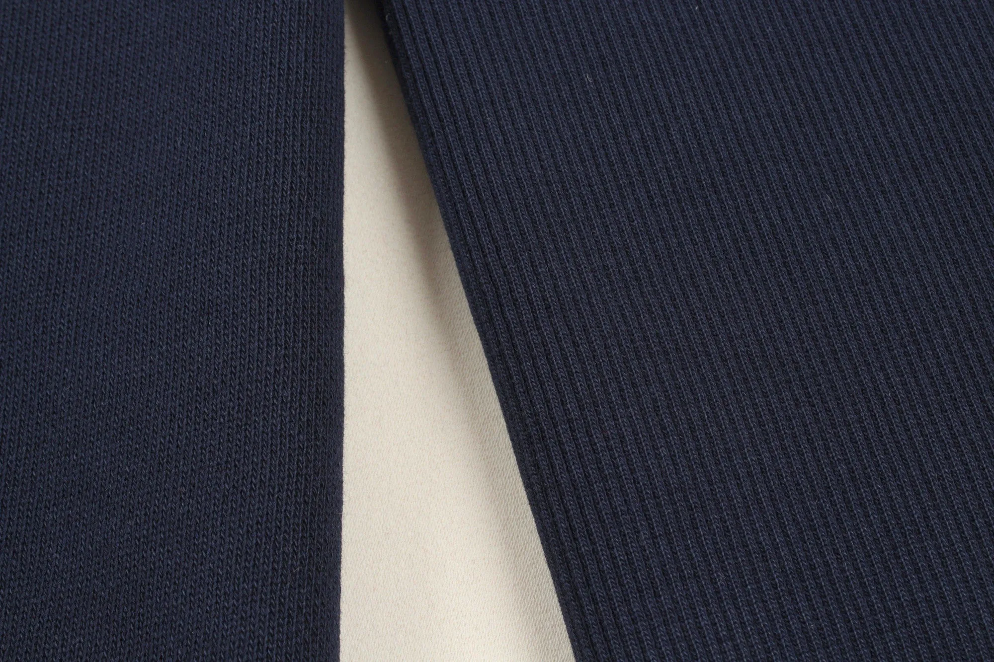 Organic Cotton Stretch Rib 2x2 - Navy