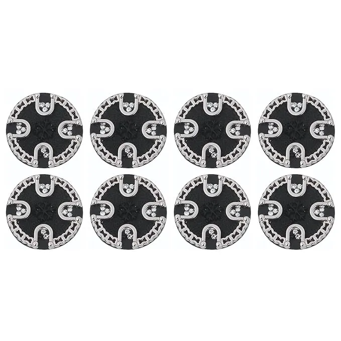 Ornate Diamond Pattern Metal Buttons(7 Big   7 Small)