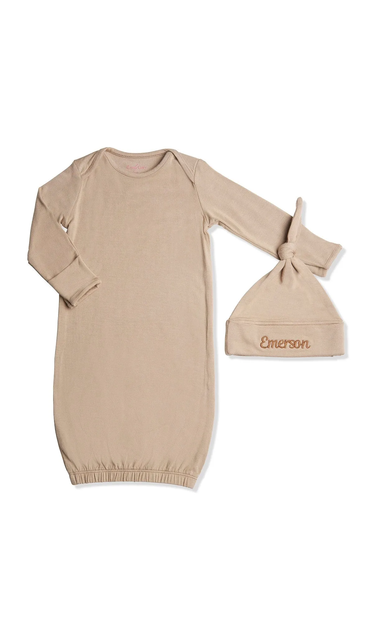 Personalized Gown 2-Piece - Latte