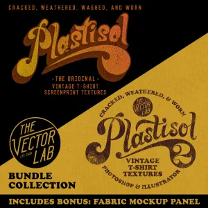 Plastisol 1&2 Bundle: Vintage T-Shirt Textures