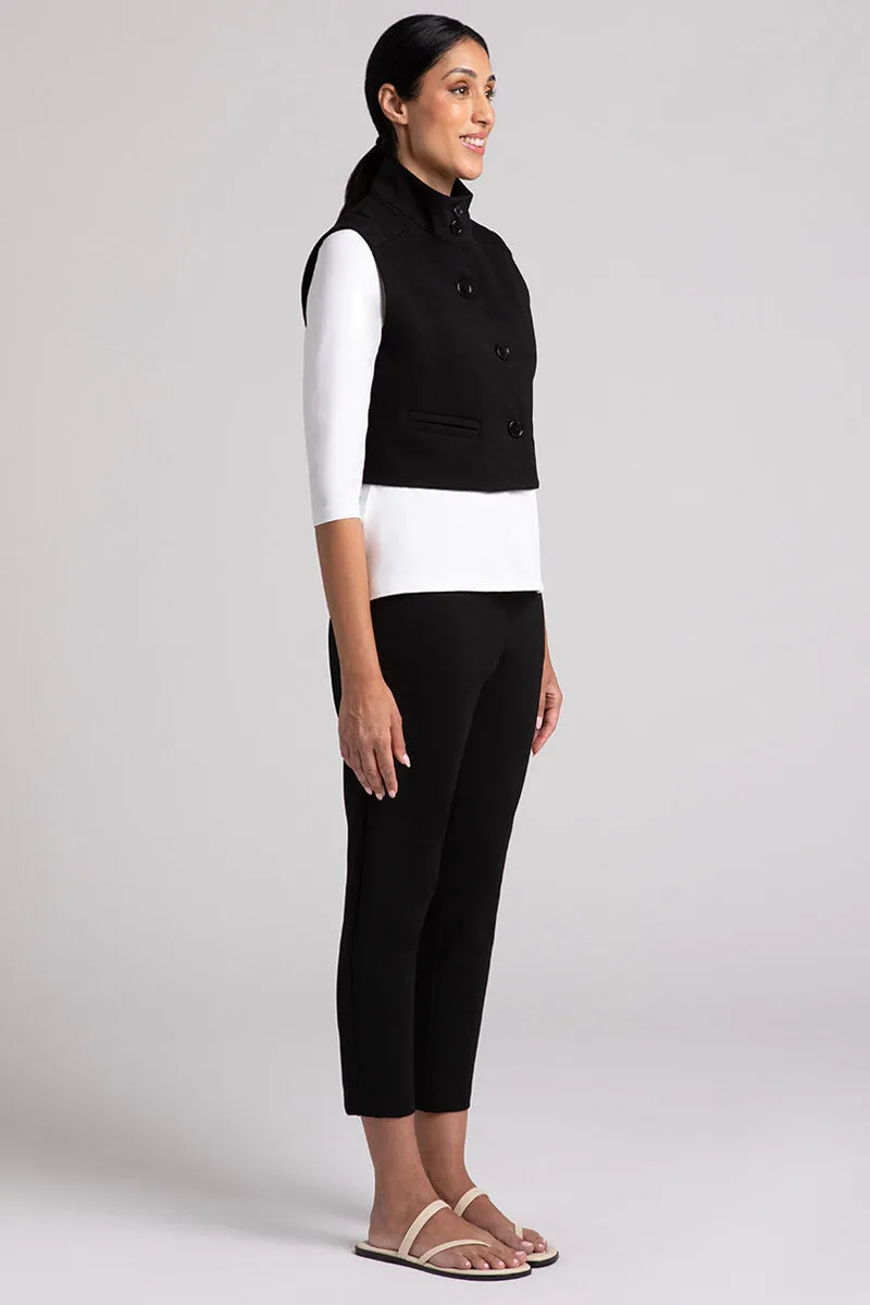 Ponte Expedition Bolero Vest | Black