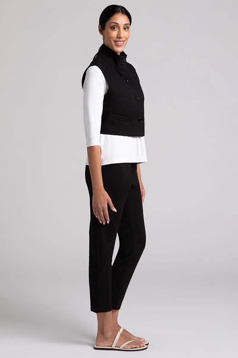 Ponte Expedition Bolero Vest | Black