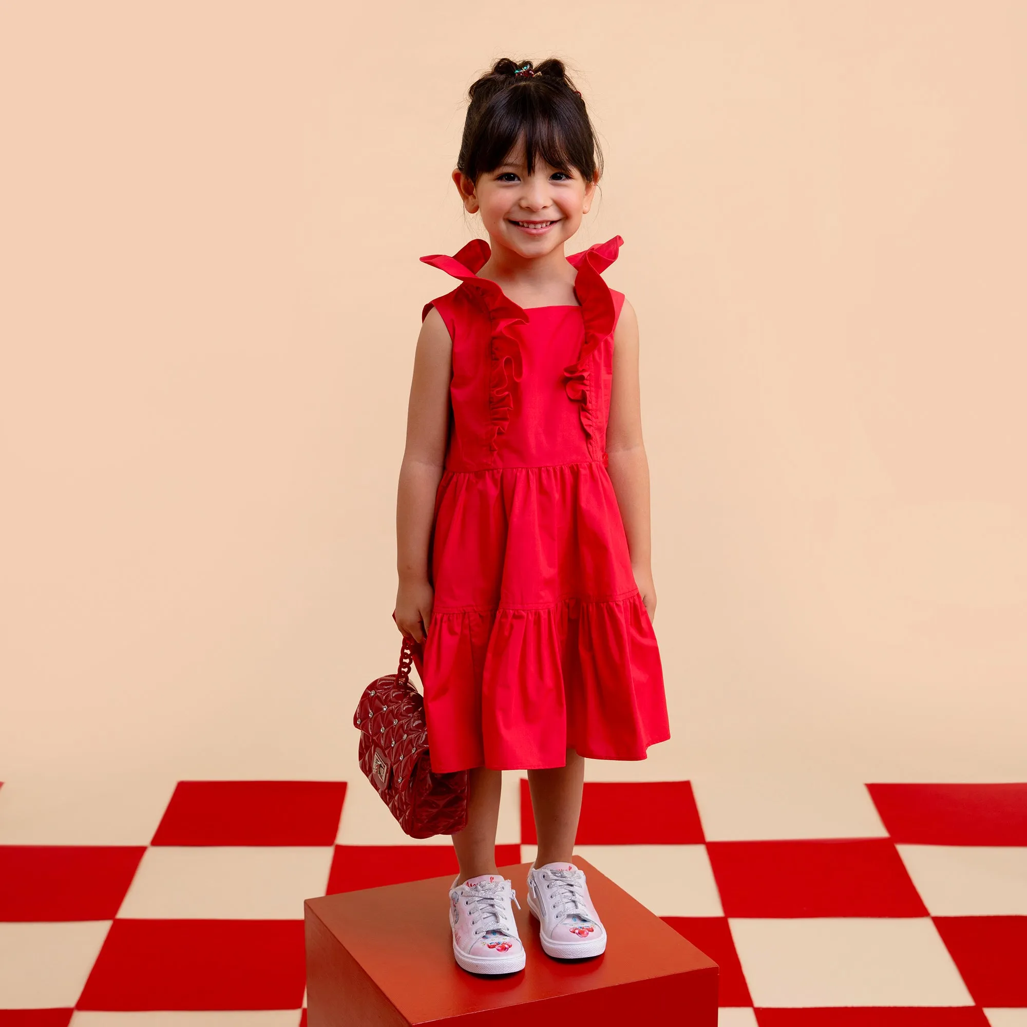 Red Poplin Dress