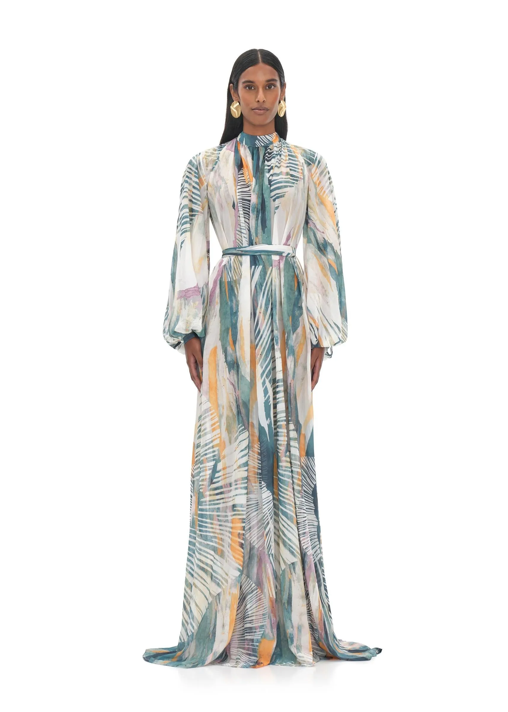 Sade Cover-up Abstract Bark Dress