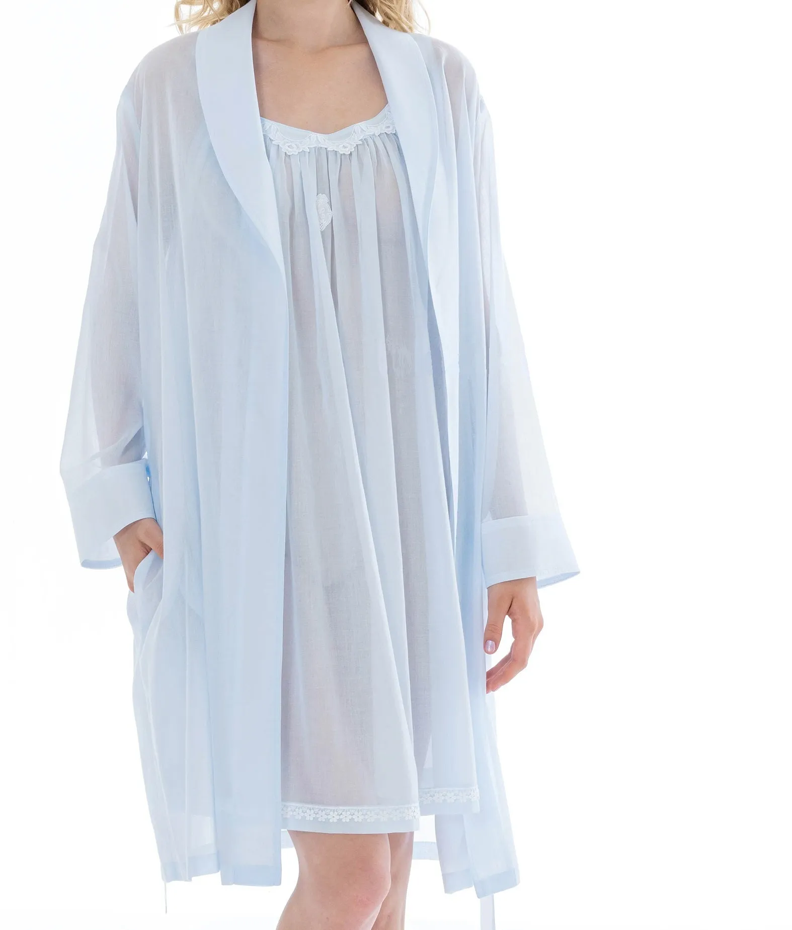 SALE Celeste 2 Shawl Collar Short Robe (in stock, 3 day delivery)