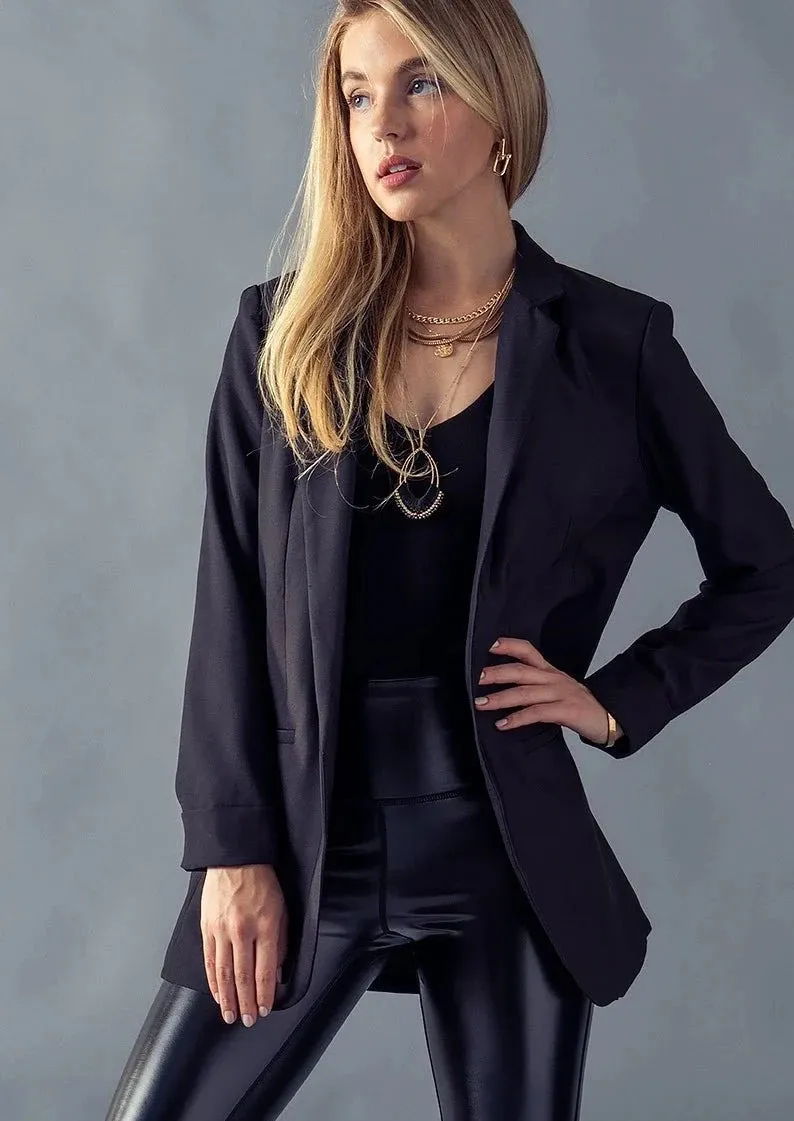 Sexy All the Time Blazer in Black